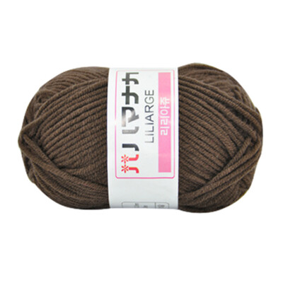 

Gobestart 1PC 25g Chunky Colorful Hand Knitting Milk Cotton Crochet Knitwear Wool A