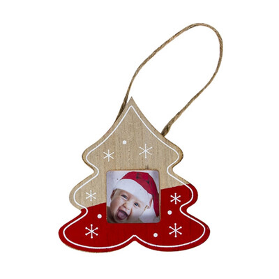 

New Hot Christmas Tree Hanging Photograph Frame Santa Claus Hanging Ornaments Greative Christmas Tree Decorations Year Hanging