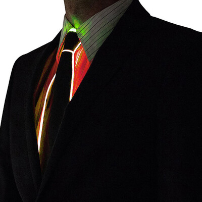 

Wire Tie Flashing Cosplay LED Tie Costume Necktie Glowing DJ Bar Dance Carnival Party Masks Cool Props
