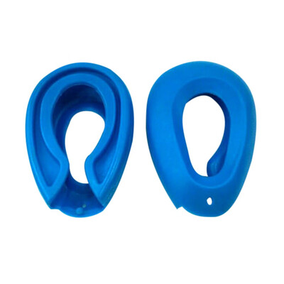 

Siaonvr 2PCS Blue Clear Silicone Ear Cover Hair Dye Shield Protect Salon Color