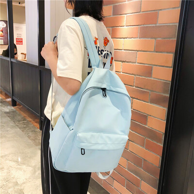 

A Simple Backpack Girl with Ins in the Shoulder Bauson Department of High School Students in Korean Edition