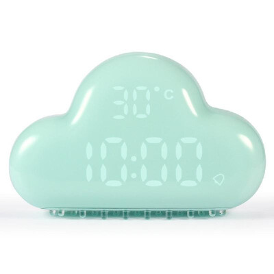 

Smart Cloud Alarm Clock Touch Control USB rechargeable Sound Control Electronic Temperature Calendar 3d intelligent digital cloc