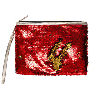 

Gobestart Women Girls Fashion Double Color Sequins Bag Storage Bag Ladies Purse Pouch
