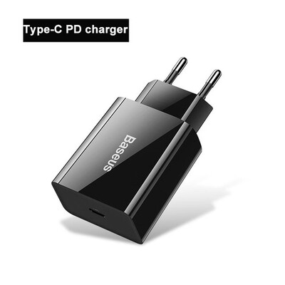 

Baseus 18W PD 30 Fast USB Charger For iPhone 11 Mini USB Support Fast Charger Quick Charge 30 For Huawei samsung Xiaomi