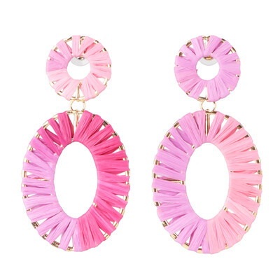 

2019 Boho Ethnic Handmade colorful Geometric Earrings Dangle pendientes Big statement Earings Fashion Jewelry Wholesale