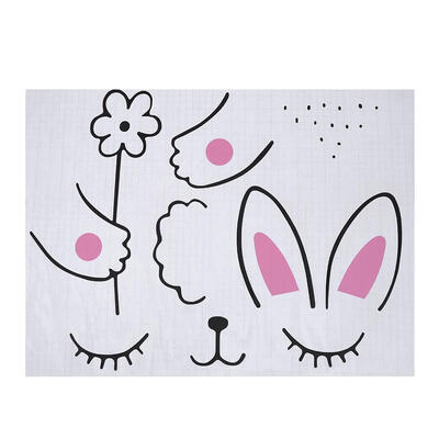 

Cartoon Rabbit Wall Door Stickers Waterproof Removable DIY Home Decal Decor