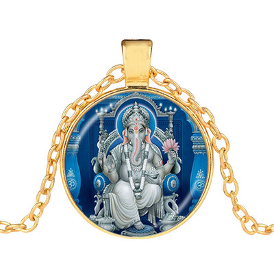 

Statue Hindu God Necklace Vintage Lord Indian Buddhism Jewelry For Women Men