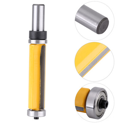 

Greensen Straight Woodworking Router Bit Edge Finishing Tool 2-12  x 34Dia x 12 Shank w Bearings