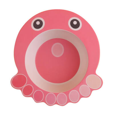 

Portable Baby Feeding Bowl Bamboo Fiber Kids Cartoon Children Tableware