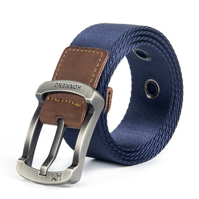 

High Quality Fashionable Canvas Belts Alloy Pin Buckle Mens Belt Male Canvas Belts Wild Jeans Belt Military Tactical Belt