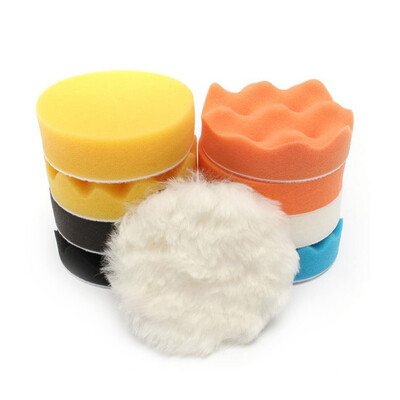 

11 Buffing Sponge Polishing Pad Set For Car Polisher Buffer With Drill Adapter