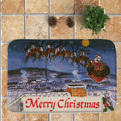 

Tailored Merry Christmas Welcome Doormats Indoor Home Carpets Decor 40x60CM