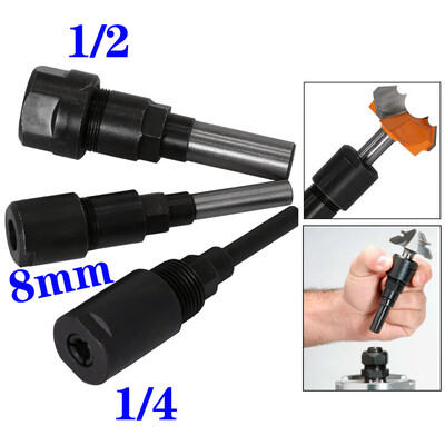 

1x 12 14 Shank Router Bits Collet Extension Rod For Engraving Machine Tool
