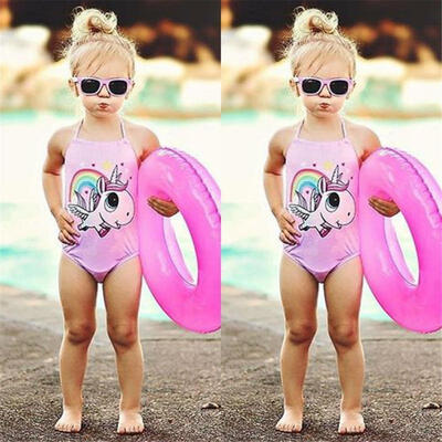 

Kid Baby Girls Unicorn Bikini Swimwear Swimsuit Bathing Suit Beachwear One Piece