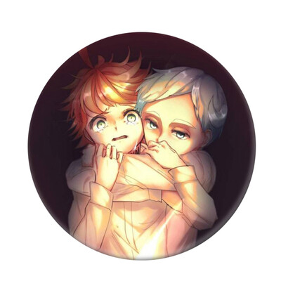

CAR-TOBBY Anime The Promised Neverland Badge Yakusoku No Neverland Badge Bag Tie Badge Brooch Pin Pendant Accessories Cosplay