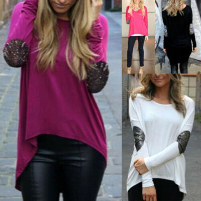 

1pc Women Long Sleeve Casual Loose Round Neck T-Shirt Blouse Autumn Tops Clothes