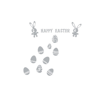 

〖Follure〗Wall Stickers Decor Happy Easter Wall Sticker Removable Art Home DIY Decals