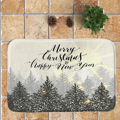 

Tailored Merry Christmas Welcome Doormats Indoor Home Carpets Decor 40x60CM