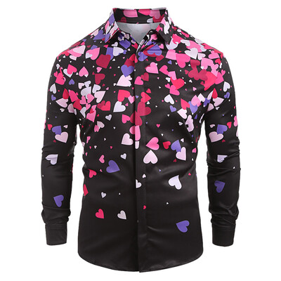 

Small Love Hearts Print Long Sleeve Shirt