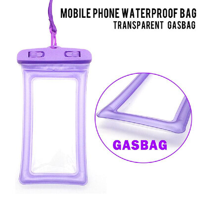 

PVC Float Airbag Waterproof Swimming Bag Mobile Phone Cover Dry Pouch Universal Diving Drifting Bags Orange