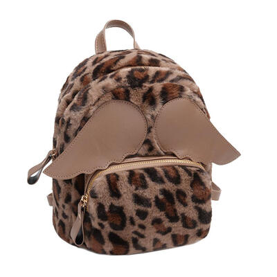 

Women Handbag Plush Wing Backpack Preppy Casual Girls School Shoulder Bags