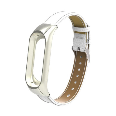 

Replacement Wrist Strap for Xiao-Mi Band 34 Universal Leather Wrist Straps Brown
