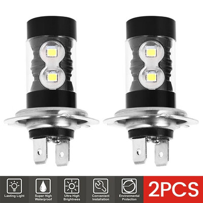 

H7 LED Headlight Foglight 50W Car Bulbs Kit 6000k HID Decoder Canbus