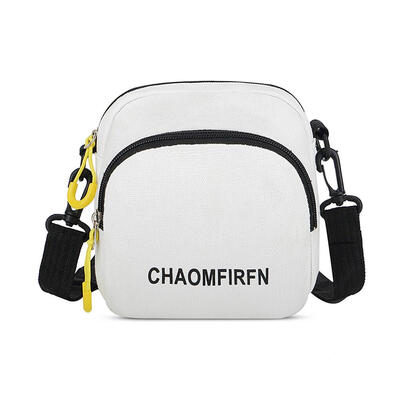 

Letter Print Sports Shoulder Handbags Canvas Unisex Crossbody Phone Bags