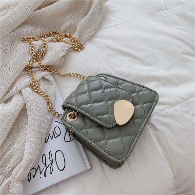 

Retro rhomboid chain bag new 2019 single shoulder slant womens bag chic summer fashion simple square bag