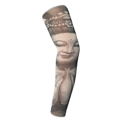 

〖Follure〗Sunscreen Temporary Tattoo Sleeves Body Art Arm Stockings Slip Accessories