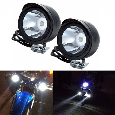 

2Pcs Motorcycle LED 12-80V Headlight Spot Fog Lights Front Head Lamp Accessories