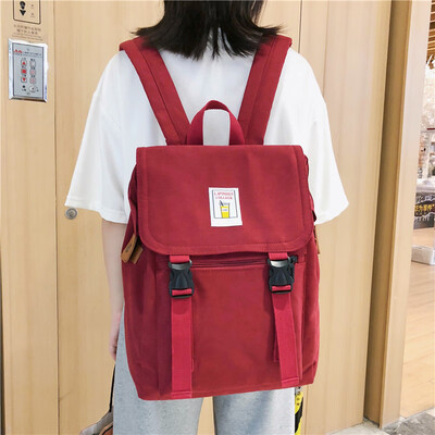 

Japanese schoolbag Korean version high school ins Fengyuan ulzzang backpack female double shoulder bag female junior high school s