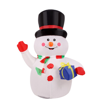 

12m Inflatable Waving Hand Snowman for Christmas Cute Inflatable Xmas Decoration 39ft Christmas Decor