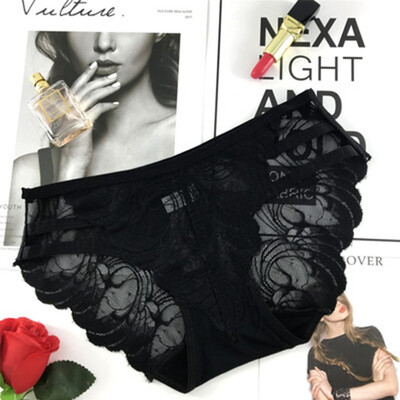 

New Sexy Lace Underwear Air-permeable Cotton Low-waist Underwear Free of Freight