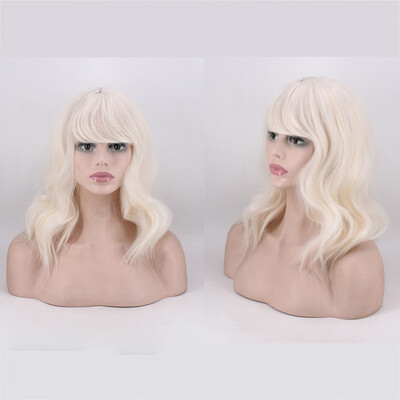 

〖Follure〗Sexy Women Short Light Gold Colour Wig Party Synthetic Fashion Wigs Rose Net Hot