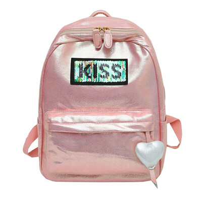

Women Ladies Fashion Letter Sequins Bling Heart Shoulder Handbag Backpack Bags