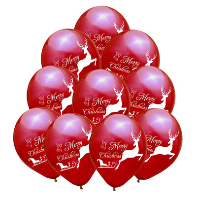 

10 Pack Christmas Latex Balloon Party Decoration Balloons