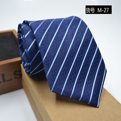 

Business casual professional mens tie South Korea silk arrow jacquard striped tie wholesale custom tie