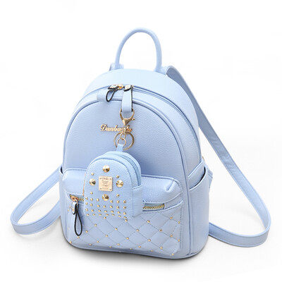 

Shoulder bag female Korean mini bag fashion Joker student bag studded womens backpack