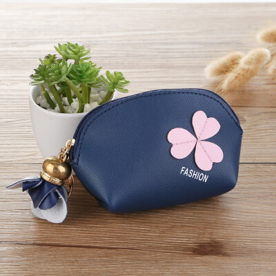 

Tailored Fashion Women Flower Zip Wallet Coin Purse Keychain Bag Storage Bag