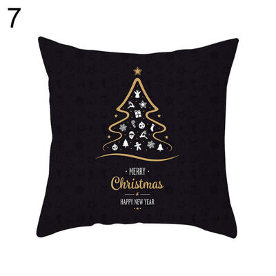 

Chrismas Snowflake Elk Star Pillow Case Cushion Cover Office Home Sofa Decor