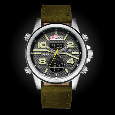 

Multi Fashionable Sport Electric Watch Waterproof Quartz Night Light Wristband For Men