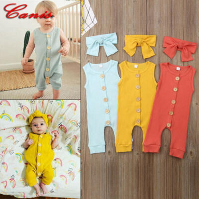 

Newborn Infant Baby Boy Girl Kids Cotton Romper Jumpsuit Bodysuit Clothes Outfit