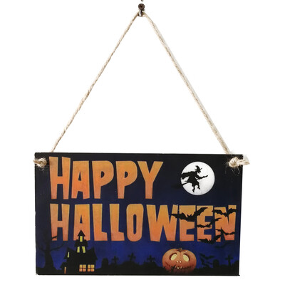 

Witch Wooden Letter Halloween Spooky Hanging Door Decorations Wall Signs for Home School Window Party Decor Hanger Sign