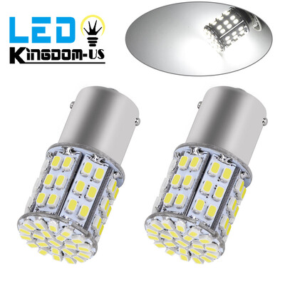 

2x White 1156 BA15S 64 SMD Turn Signal Brake Backup Reverse LED Light Bulbs 1141