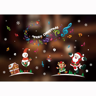 

Tailored Merry Christmas Wall Art Removable Home Window Wall Stickers Decal Party Decor