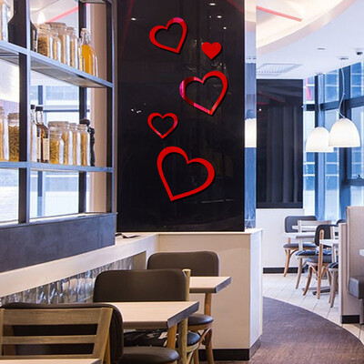 

〖Follure〗Love 3D Mirror Square Acrylic Vinyl Removable Wall Sticker Home Decor Art DIY