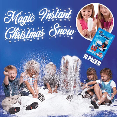 

〖Follure〗Magic Instant Christmas Snow Snow Inflated Christmas Snowflake Scene 10PCS