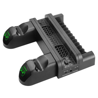 

3 in 1 Dual Charging Station Dock wCooling Fan for PS4PS4 SlimPS4 Pro