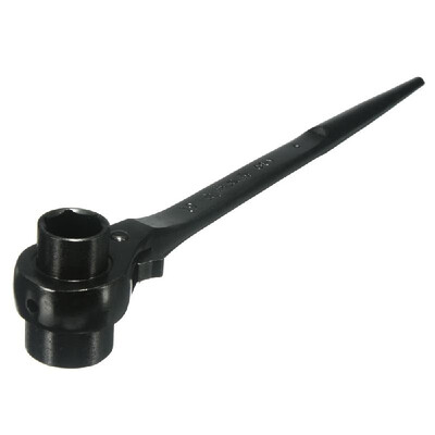 

19x24mm Ratchet Podger Spanner Steel Erecting Scaffold Tool Wrench Double Socket